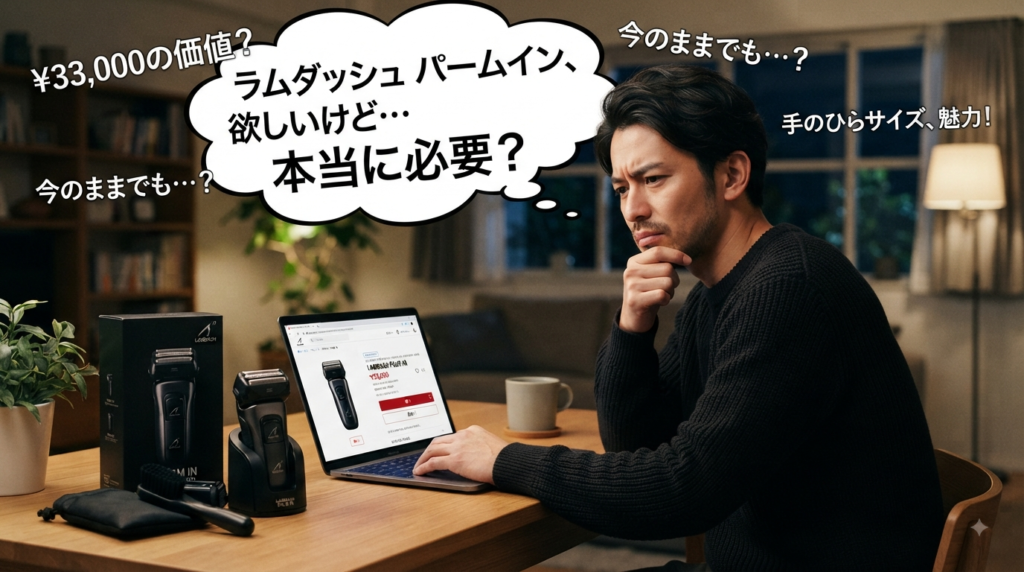 ラムダッシュ パームインはなぜ高い？持ち手付きモデルとの違いを徹底比較